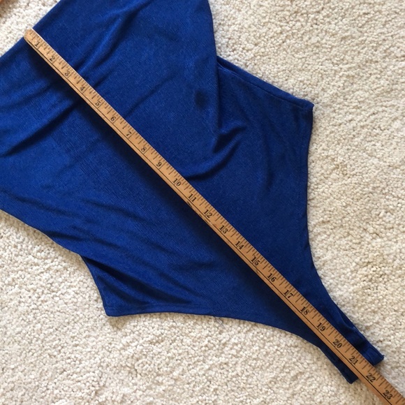 Fashion Nova High Waist Cheeky Cami Bodysuit in Royal Blue - Picture 12 of 12